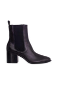 Brown Leather Ankle Boots Canna – Chelsea Boots with 6.5 cm Block Heel-5