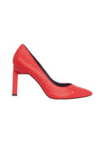 Black Brushed Leather Pumps Callisia – Women’s High Heels with Metal Studs-2