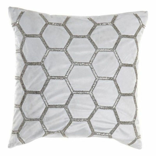 Cushion DKD Home Decor Velvet Geometric (45 x 45 cm)-0